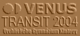 Venus Transit 2004, Vrchlick�ho Gymn�zium Klatovy [logo]